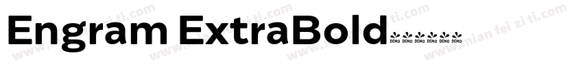 Engram ExtraBold字体转换